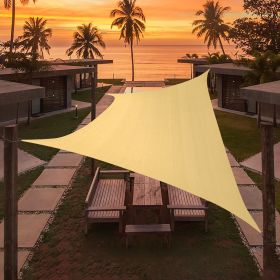 Artpuch Custom Size Sand Sun Shade Sail Triangle Canopy 185 GSM Durable Fabric UV Block Awning for Outdoor Patio Garden Backyard (Customized Avai (size: 06'x22')